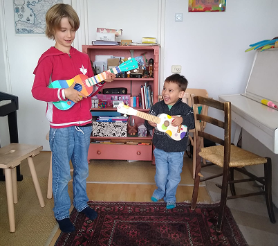 Children with instruments